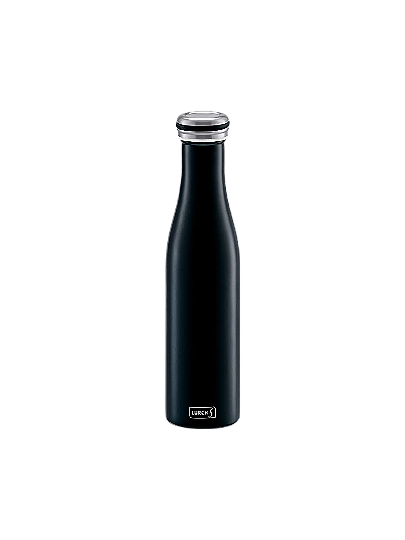 LURCH | Isolierflasche - Thermosflasche Edelstahl 0,75l mattschwarz | 